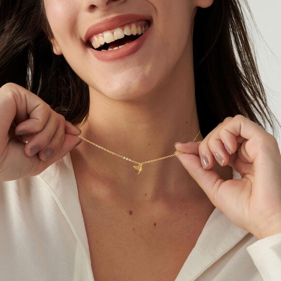 ⚡Necklace Dragon Dragonfly Turtle Snake Pendant Simple Cute Trendy Plated - Picture 4 of 6